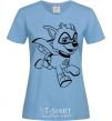 Women's T-shirt Super Rocky sky-blue фото