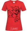 Women's T-shirt Super Rocky red фото