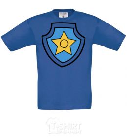 Kids T-shirt Racer's badge royal-blue фото