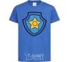Kids T-shirt Racer's badge royal-blue фото