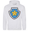 Men`s hoodie Racer's badge sport-grey фото