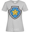 Women's T-shirt Racer's badge grey фото