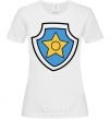 Women's T-shirt Racer's badge White фото