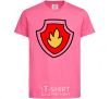Kids T-shirt Marshal's badge heliconia фото