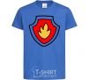 Kids T-shirt Marshal's badge royal-blue фото