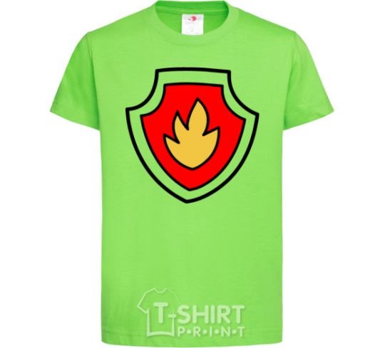 Kids T-shirt Marshal's badge orchid-green фото