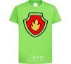 Kids T-shirt Marshal's badge orchid-green фото