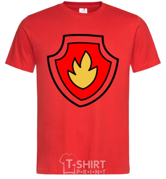 Men's T-Shirt Marshal's badge red фото