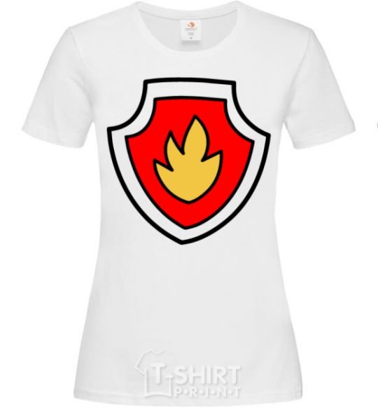 Women's T-shirt Marshal's badge White фото