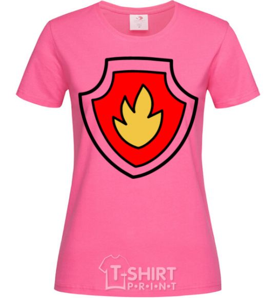Women's T-shirt Marshal's badge heliconia фото