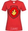 Women's T-shirt Marshal's badge red фото