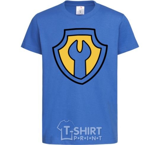 Kids T-shirt Hardy's badge royal-blue фото