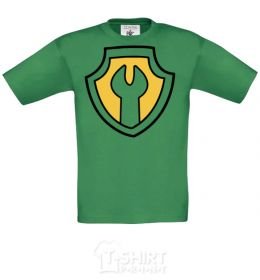 Kids T-shirt Hardy's badge orchid-green фото