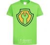 Kids T-shirt Hardy's badge orchid-green фото