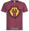 Men's T-Shirt Hardy's badge burgundy фото