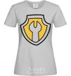 Women's T-shirt Hardy's badge grey фото