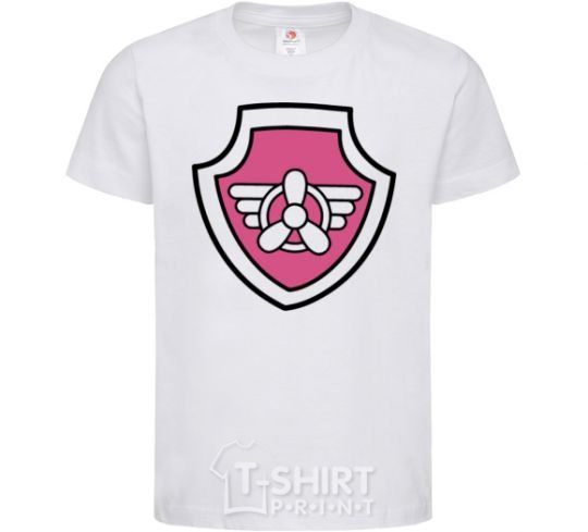 Kids T-shirt Sky's badge White фото