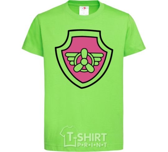 Kids T-shirt Sky's badge orchid-green фото