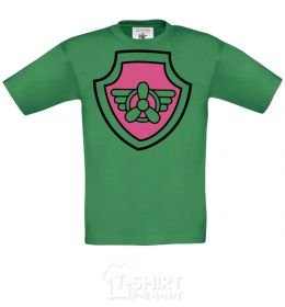 Kids T-shirt Sky's badge orchid-green фото