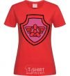 Women's T-shirt Sky's badge red фото