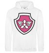 Men`s hoodie Sky's badge White фото