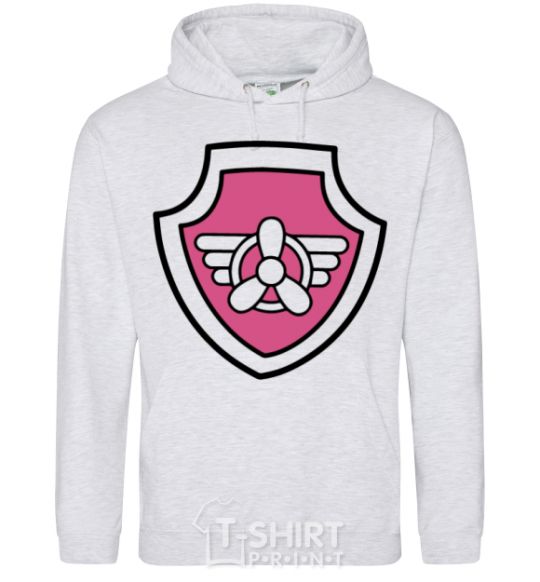 Men`s hoodie Sky's badge sport-grey фото