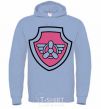 Men`s hoodie Sky's badge sky-blue фото