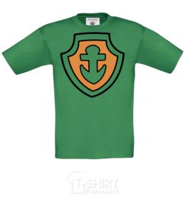 Kids T-shirt Zuma's badge orchid-green фото
