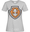 Women's T-shirt Zuma's badge grey фото