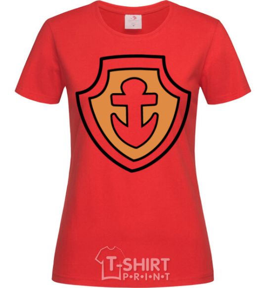 Women's T-shirt Zuma's badge red фото