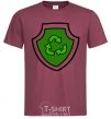 Men's T-Shirt Rocky's badge burgundy фото