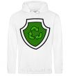 Men`s hoodie Rocky's badge White фото