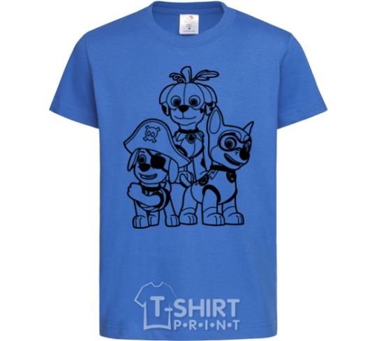 Kids T-shirt Halloween Puppy Patrol royal-blue фото