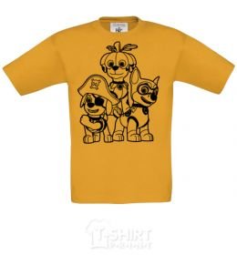 Kids T-shirt Halloween Puppy Patrol cornsilk фото