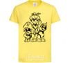 Kids T-shirt Halloween Puppy Patrol cornsilk фото