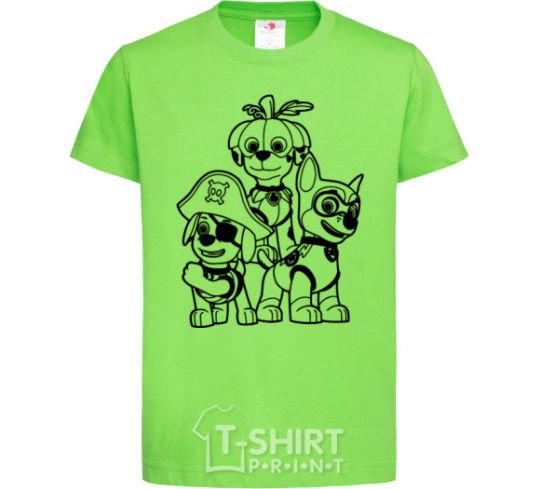 Kids T-shirt Halloween Puppy Patrol orchid-green фото