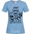 Women's T-shirt Halloween Puppy Patrol sky-blue фото