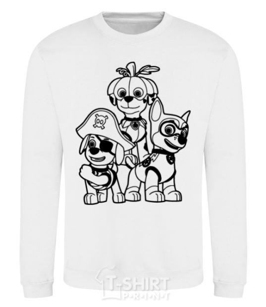 Sweatshirt Halloween Puppy Patrol White фото