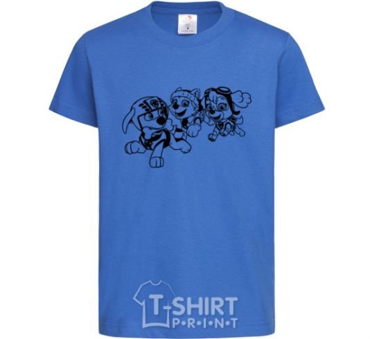 Kids T-shirt Puppy Patrol play royal-blue фото