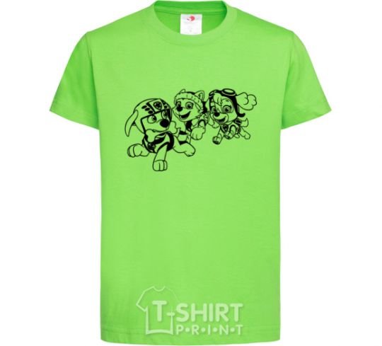 Kids T-shirt Puppy Patrol play orchid-green фото