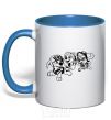 Mug with a colored handle Puppy Patrol play royal-blue фото