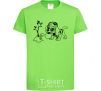 Kids T-shirt Skye's watering the tree orchid-green фото