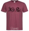 Men's T-Shirt Skye and Everest burgundy фото