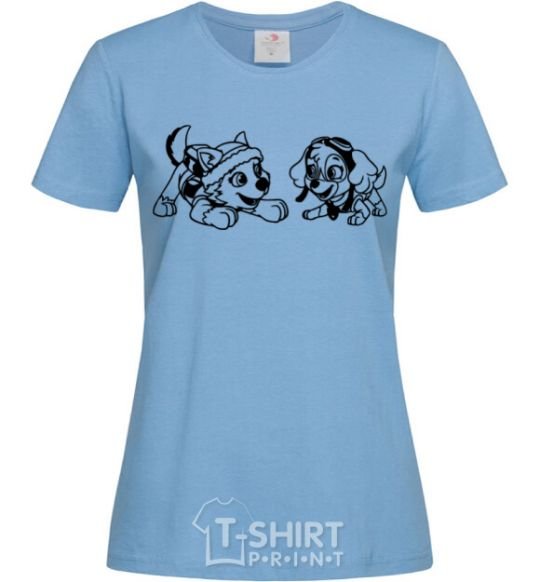 Women's T-shirt Skye and Everest sky-blue фото