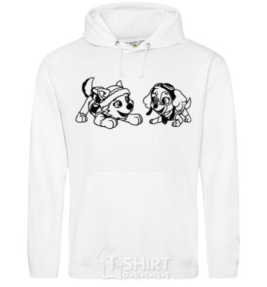 Men`s hoodie Skye and Everest White фото