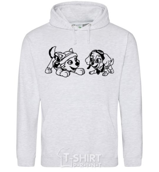 Men`s hoodie Skye and Everest sport-grey фото