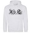 Men`s hoodie Skye and Everest sport-grey фото