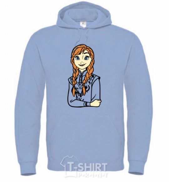 Men`s hoodie Anna Coldheart sky-blue фото