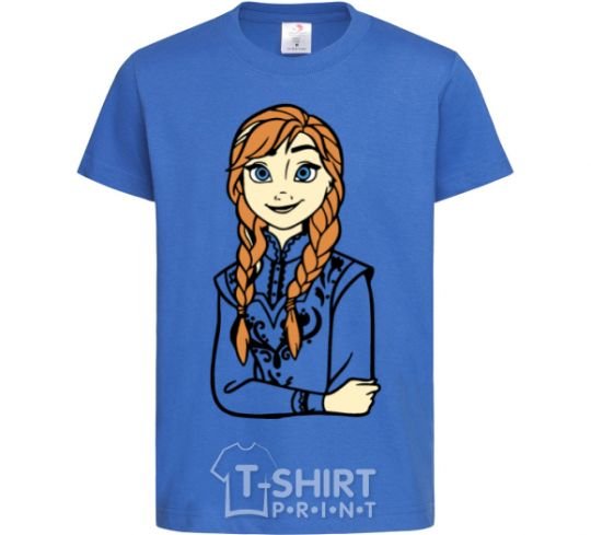 Kids T-shirt Anna Coldheart royal-blue фото