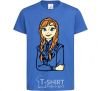 Kids T-shirt Anna Coldheart royal-blue фото